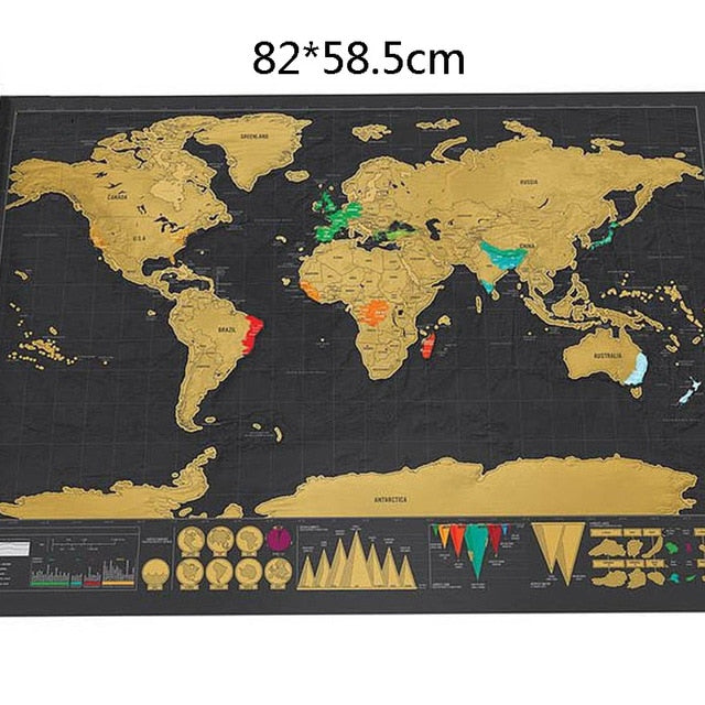 World Scratch Wall Map - 20669